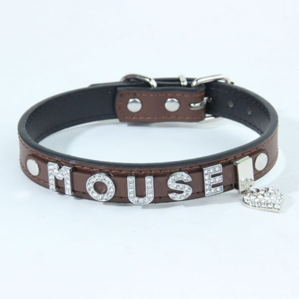 24 Personalized Name Pet Charms Rhinestone DIY Pet Collar