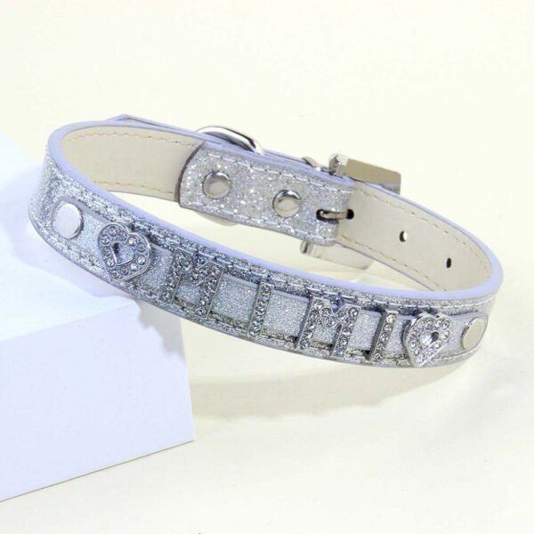 Personalized Name Pet Charms Rhinestone DIY Pet Collar