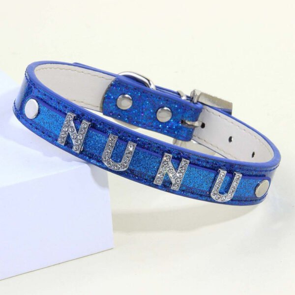 Personalized Name Pet Charms Rhinestone DIY Pet Collar