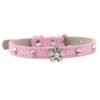13 (3) Pet Necklace with Floral-shaped Crystal