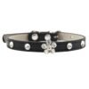 13 (8) Pet Necklace with Floral-shaped Crystal