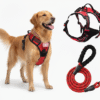 222 Colorful Medium and Large-sized Dog Harness & Leash Set