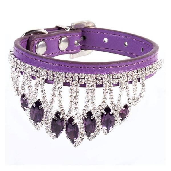 3 Pet Necklace with Shining Crystal