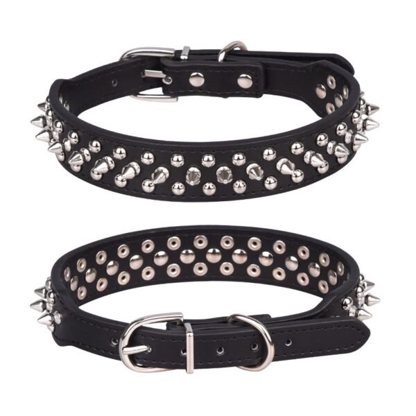 56 (2) Bite-proof Rivet Dog Collar