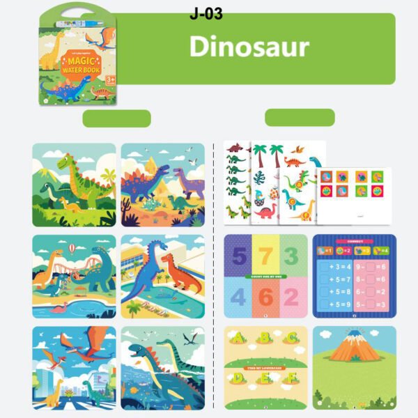 Reusable water painting book