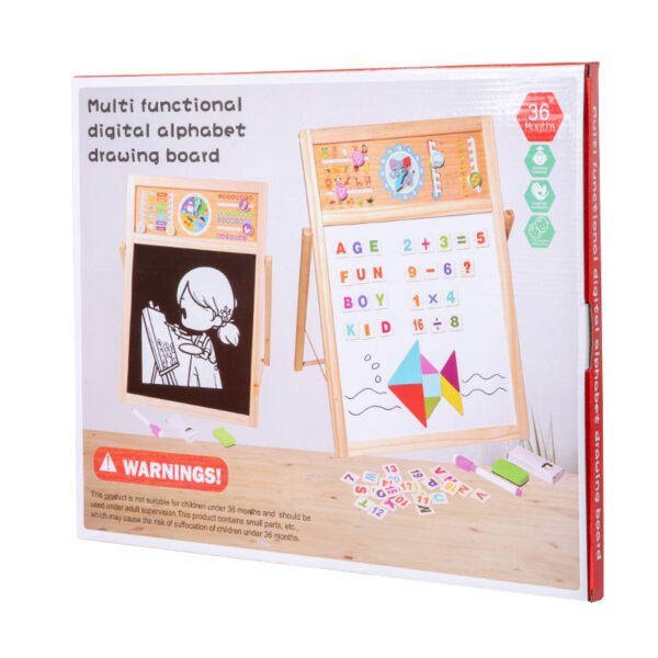 Double-Sided Erasable BlackWhite Tangram