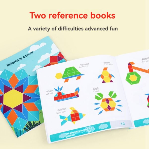 magnetic tangram pattern block puzzle