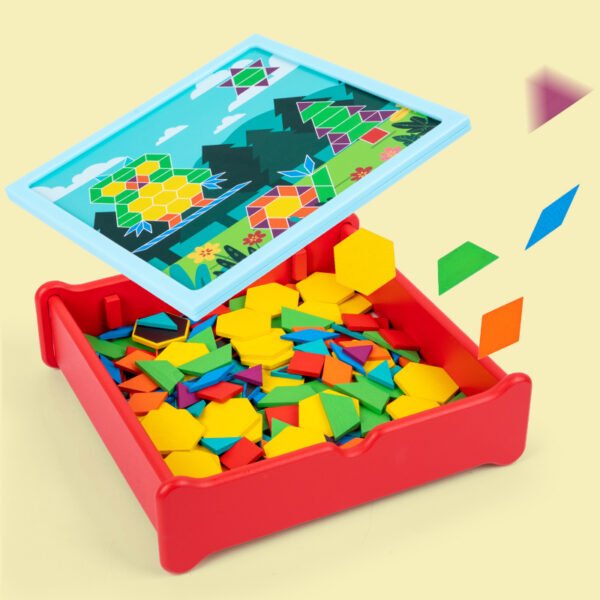 magnetic tangram pattern block puzzle