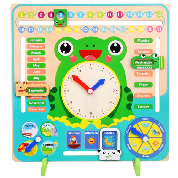 Frog Clock Vertical Weather Calendar