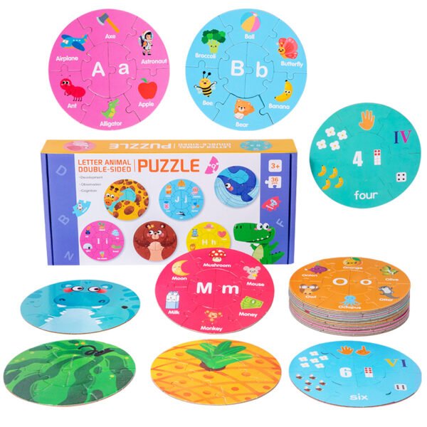 Double-Sided Wooden Puzzle