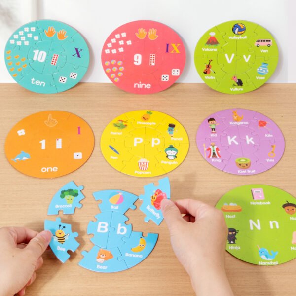 8 Double-Sided Wooden Puzzle